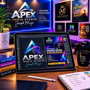 Apex Media Studio: Ubunifu wa Logo na Matangazo