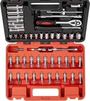 53pc 1/4" Drive Socket Spanner Tool Box Set