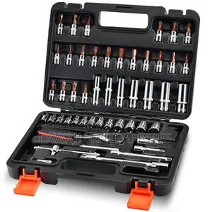 53pc 1/4" Drive Socket Spanner Tool Box Set