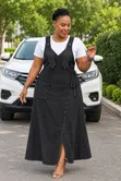 Long Dungaree yenye Slit - 3