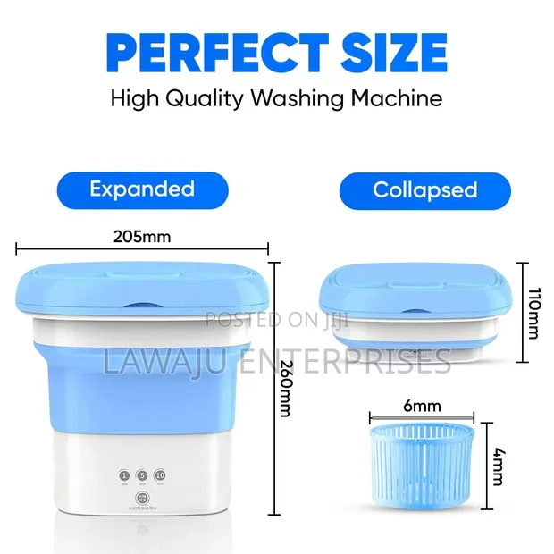 10L Mini Washing Machine Inazokunjwa na Dryer - 1