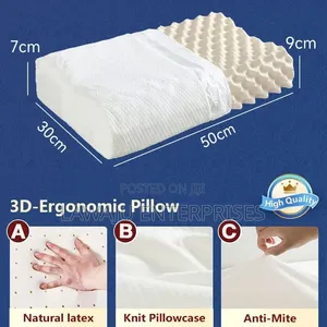 Memory Natural Latex Foam Pillow - White