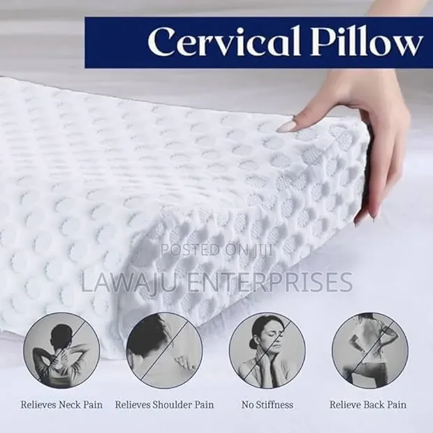 Ergonomic Memory Natural Latex Pillow - White - 1