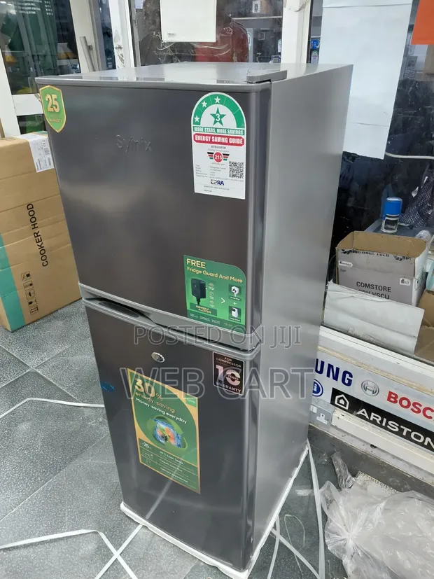 Syinix 137L Double Door Fridge - Brand New - 1