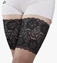 Thigh Bands za Kuzuia Msuguano - Nyeusi - 2