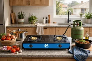 Electromate Cooker ya Chuma cha pua yenye Vichemsho Viwili