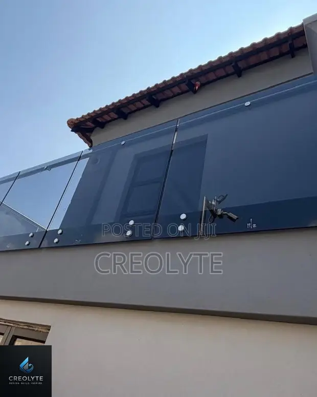 Stainless Steel & Tinted Glass Balcony Railing - 1