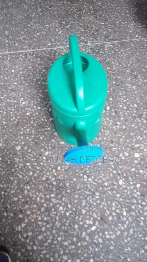 Premier Green Plastic Watering Can with Blue Sprinkler