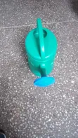 Premier Green Plastic Watering Can with Blue Sprinkler - 1