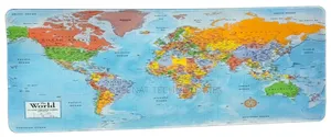 Large World Map Extended Mousepad - 800x300mm