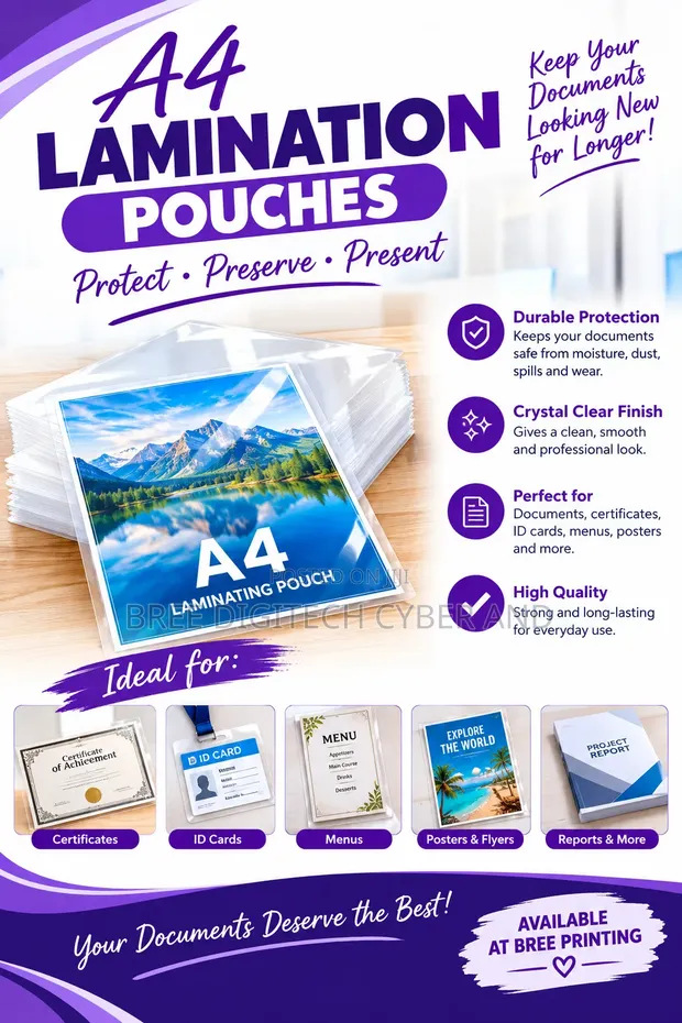 A4 Lamination Pouches - 1