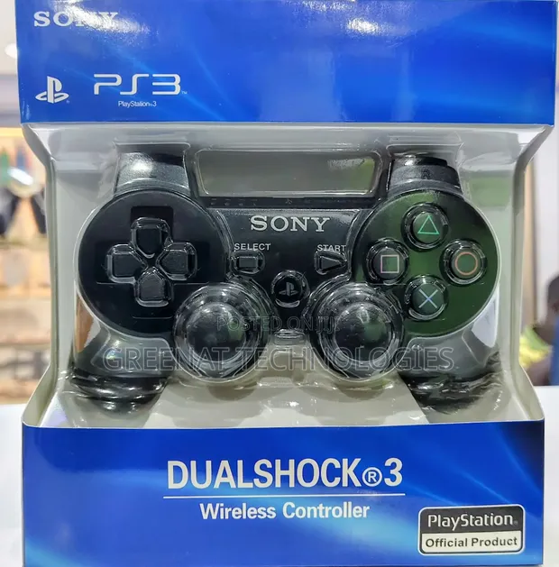Sony DualShock 3 Wireless Controller kwa PS3 - Nyeusi Halisi - 1