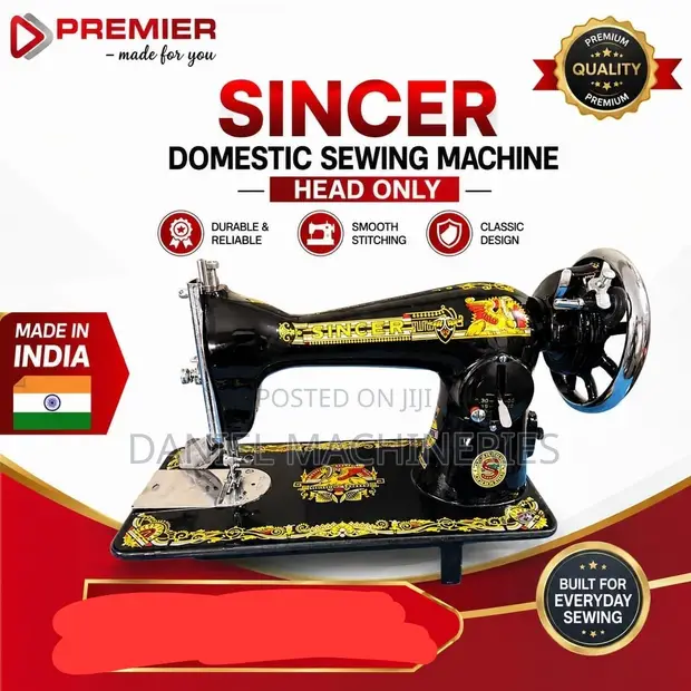 India Sincer Domestic Sewing Machine Head - Mpya Kabisa - 1