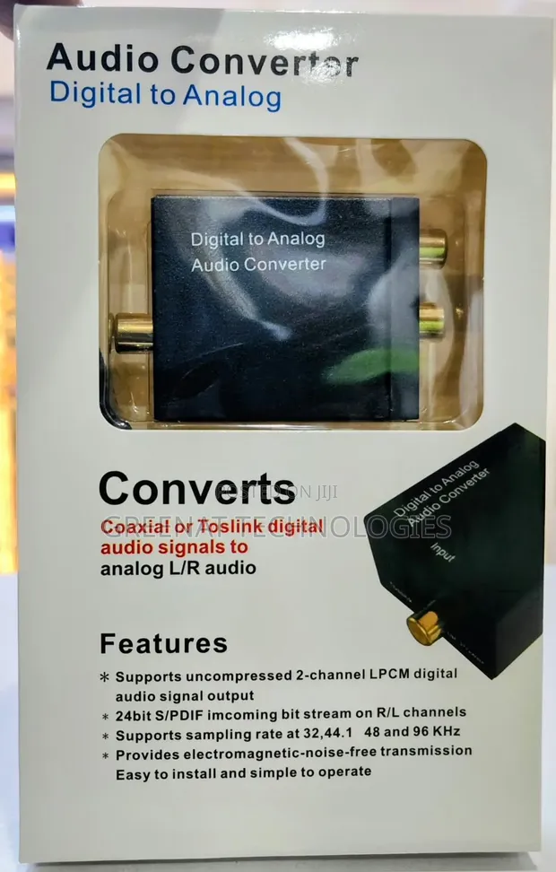 Digital to Analogue Audio Converter / Optical to RCA - 1
