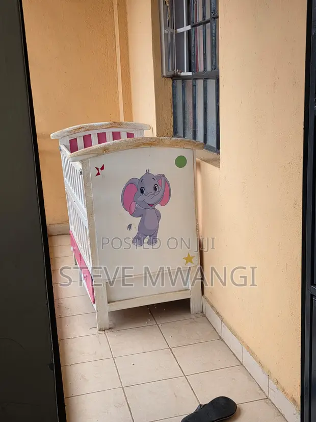 Baby Cot with Mattress and Net - 1