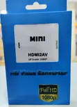 Mini HDMI to AV Converter na 1080P Upscaler - 1