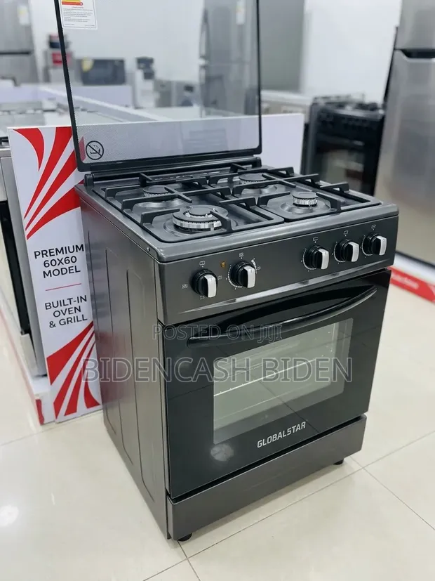 Globalstar 60cm x 60cm Free Standing Gas Cooker with Oven - 1
