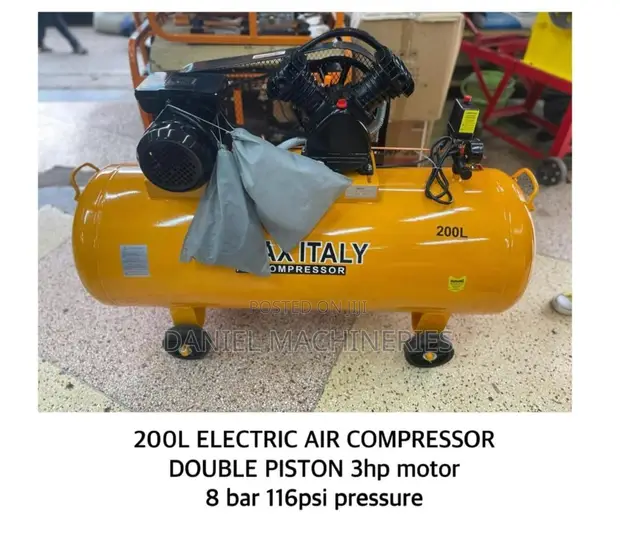 Kmax 200L Compressor ya Umeme 3HP Double Piston - 1