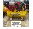 Kmax Petrol Driven Double Piston Air Compressor 50L 8 Bar 7.5HP - 1