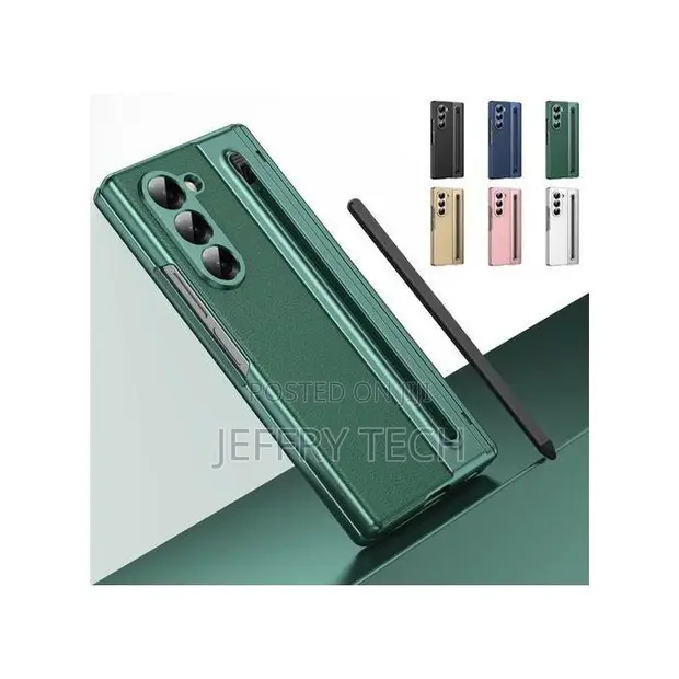 Electroplated Leather Case with S Pen & Front Glass for Samsung Z Fold 8 Ultra - 1