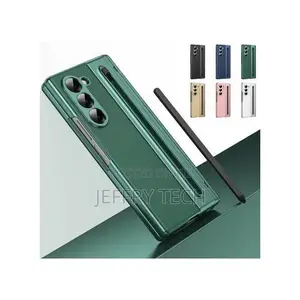 Kasha la Ngozi la Electroplated na S Pen & Kioo cha Mbele kwa Samsung Z Fold 8 Ultra