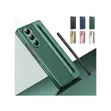 Electroplated Leather Case with S Pen & Front Glass for Samsung Z Fold 8 Ultra - 1