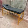 Foldable Massage Bed - Black & Gold - 1