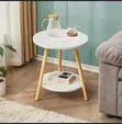 Cute Double Top 3-Legged Marble Table - 1