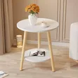 Cute Double Top 3-Legged Marble Table - 2