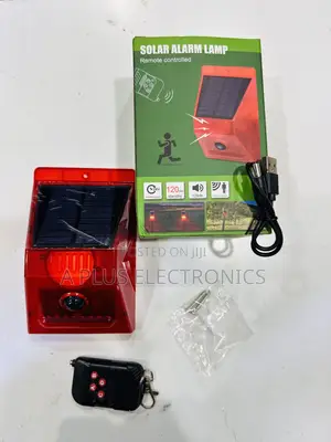 Solar Alarm System with Remote & Motion Sensor