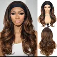 Body Wave Semi Human Headband Wig - 1