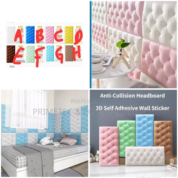 Anti-Collision Foam Headboard Brown 30x60cm - 1