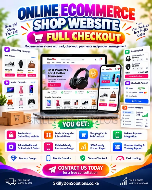 Online Ecommerce Shop Website Development - 1