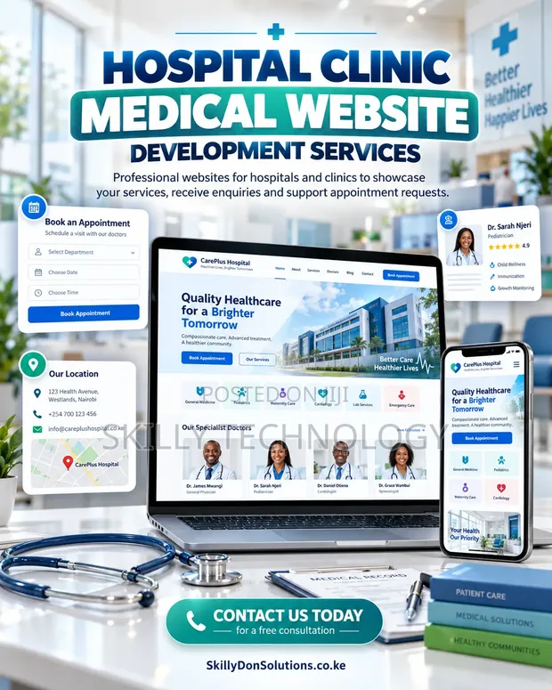 Hospital & Clinic Website Development Services - 1