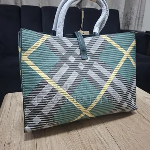 Rong Run Green Plaid Tote Bag Mpya