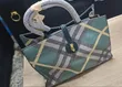 Brand New Rong Run Green Plaid Tote Bag - 2