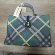 Brand New Rong Run Green Plaid Tote Bag - 3