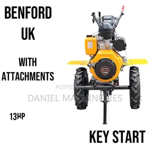Benford UK Tiller Tractor Key Start 13HP na Vifaa Vyote