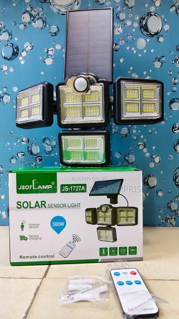 Four Head Solar Motion Sensor Light - 1