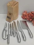 8 Piece Kitchen Knife Set with Wooden Stand - 3