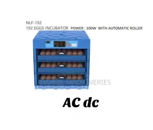 AC/DC Incubator Mayai 192, 100W na Automatic Roller