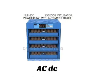 AC/DC Incubator ya Mayai 256 yenye Automatic Roller