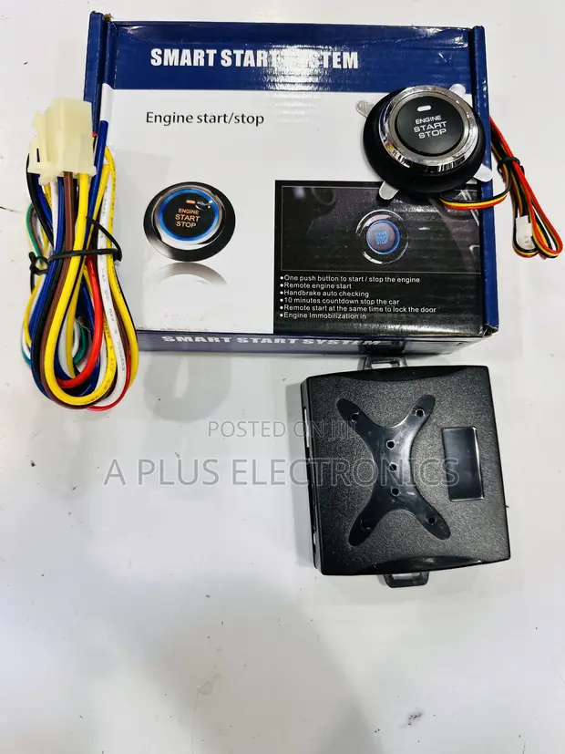 Smart Start Stop Keyless Car Kit - Push Button Engine Start - 1