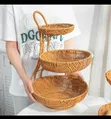 3 Tier Handmade Unique Rattan Fruit Rack - 2