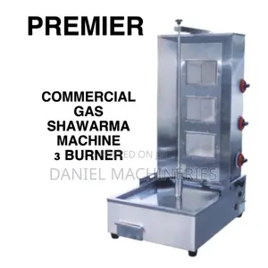 Premier Commercial 3-Burner Gas Shawarma Machine