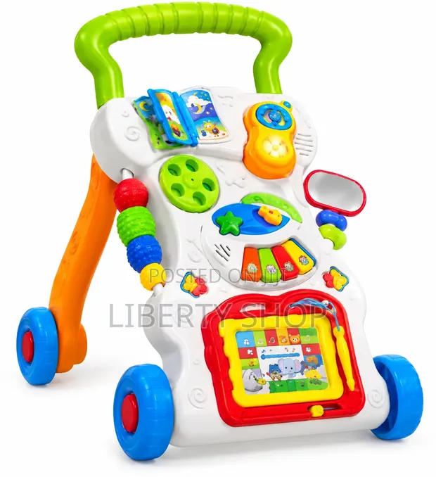 Music Push Walker kwa Watoto Wachanga - Walker ya Kujifunza na Muziki - 1