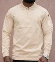 Clavis Fashion Hub T-Shirt ya Kiume ya Kijeshi ya Nusu Zip - 2