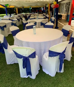 Kodi ya Viti na Meza - Riverdale Events