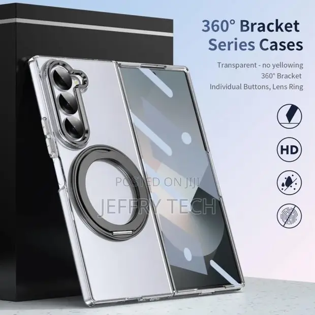360° Clear Magnetic Case with Front Glass for Samsung Z Fold 8 Ultra - 1