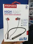 Promate Velcon ANC Wireless Neckband Earphones - Nyeusi - 1